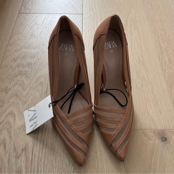 Zara Shoes - Zara Mesh Heels